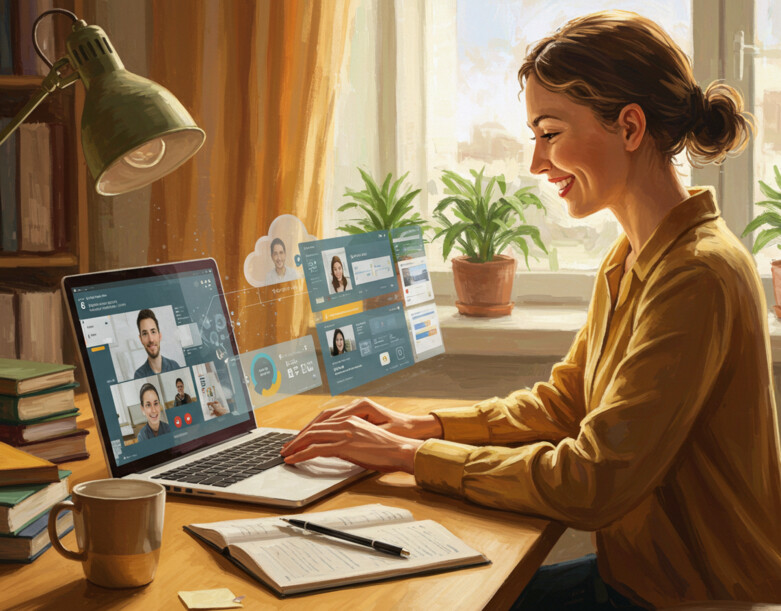 Patiyala, Facilidad para el trabajo colaborativo y remoto